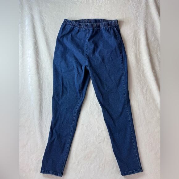 Vintage LA Blues Pull On Jeans Denim Elastic Waist Women’s 18/20 USA Made - Picture 1 of 12